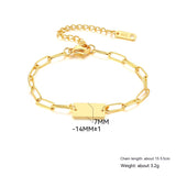 Ornament Extended Stainless Steel Bracelet Gold