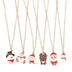 Christmas Necklace Cute Cartoon Santa Claus Snowman Elk Pendant Necklace - Minihomy