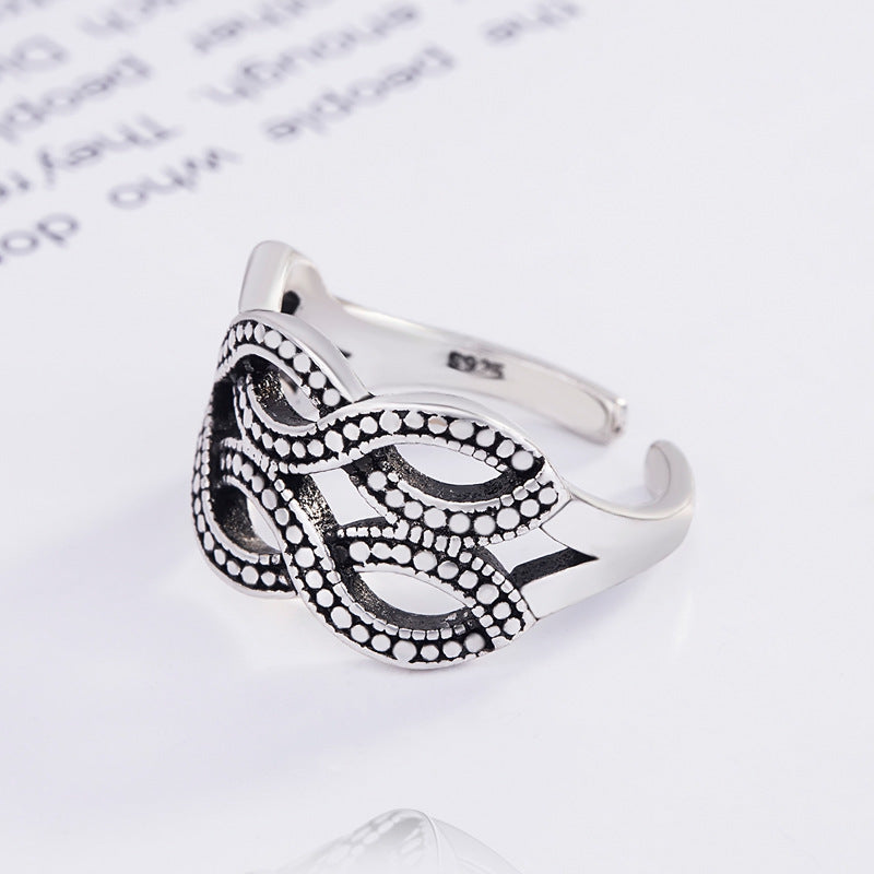 Curved Punk Personality Men's And Women's Rings