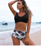 Twist Bikini Women High Waist Swimsuit Summer Beach Clothes