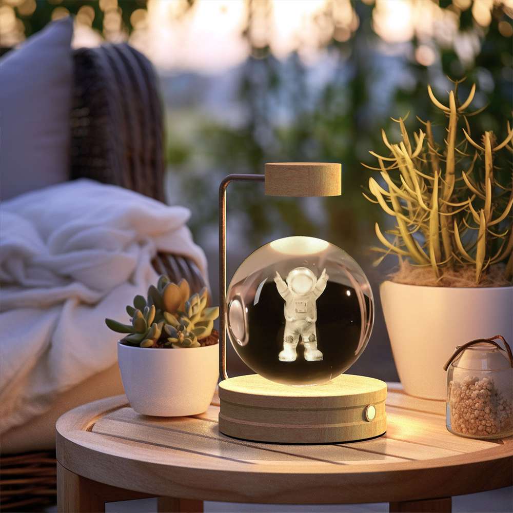 Crystal Ball Cosmic Dinosaur Indoor Night Light - Minihomy