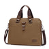 Men's Business Casual Oxford Cloth Handheld One Shoulder Canvas Briefcase - Minihomy