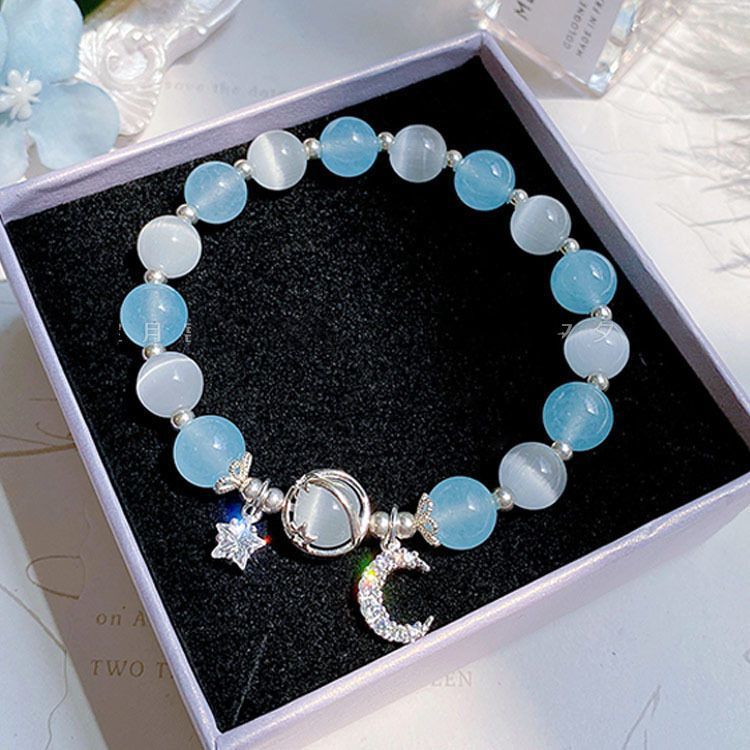 Lavender Opal Bracelet Female Special-interest Design Gray Moonlight