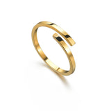 Glossy Plain Ring Titanium Steel Ring Women