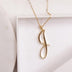 Gold 26 Old English Initial Letter Necklaces For Women - Minihomy