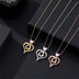 925 Sterling Silver Letter Heart-shaped Necklace For Women - Minihomy