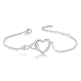 Heart-Shaped Bracelet - Fashion Jewelry for a Versatile and Elegant Look