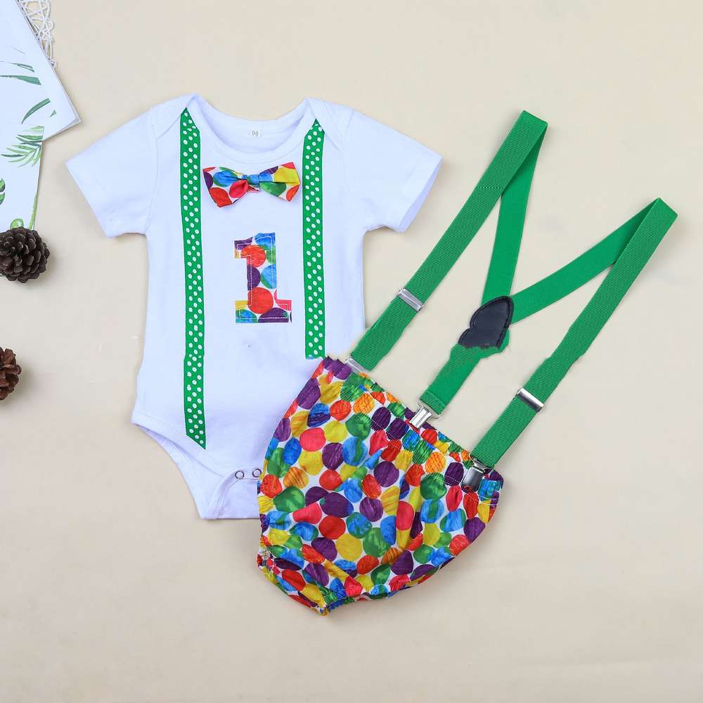 Children's Clothing Summer Clothing Baby Romper Birthday - Minihomy