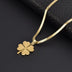 Diamond Hollow Pattern Love Clover Necklace - Minihomy