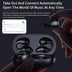 Ear Clip Bone Conduction Headphone - Bluetooth 5.2 Wireless Earphone - Minihomy