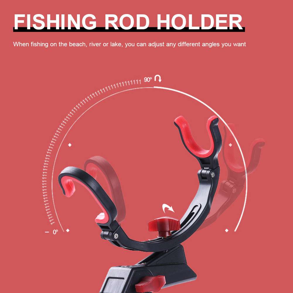 360° Adjustable Fishing Pole Holder - Universal Foldable Bracket for Sea & Lake Fishing - Minihomy