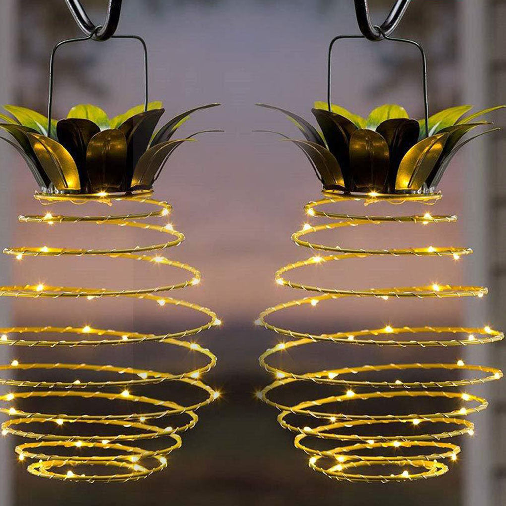 Waterproof Pineapple Solar Path Lights - Fairy String Lights for Garden Decor