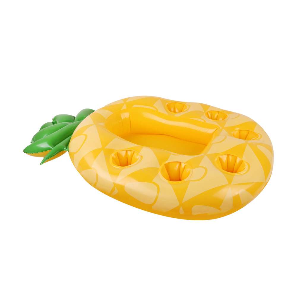 Inflatable Cup Holder Pineapple Drink Holder Swimming Pool Float Bathing Pool Toy - Minihomy