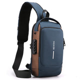 Motorcycle Chest Bag with Password Anti-theft Feature for Men