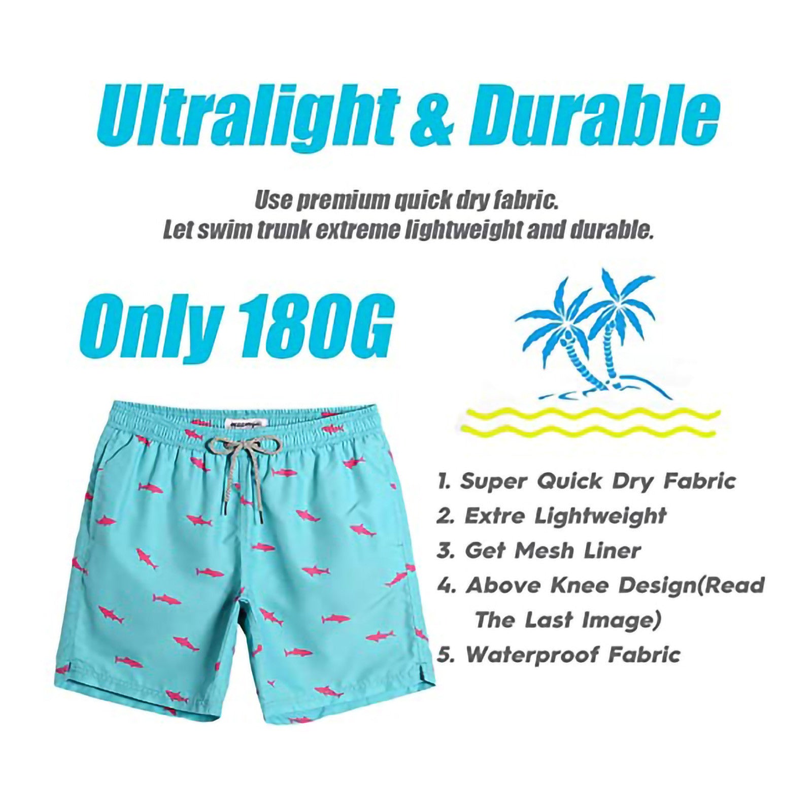 Casual Swimwear Beach Shorts Men - Minihomy