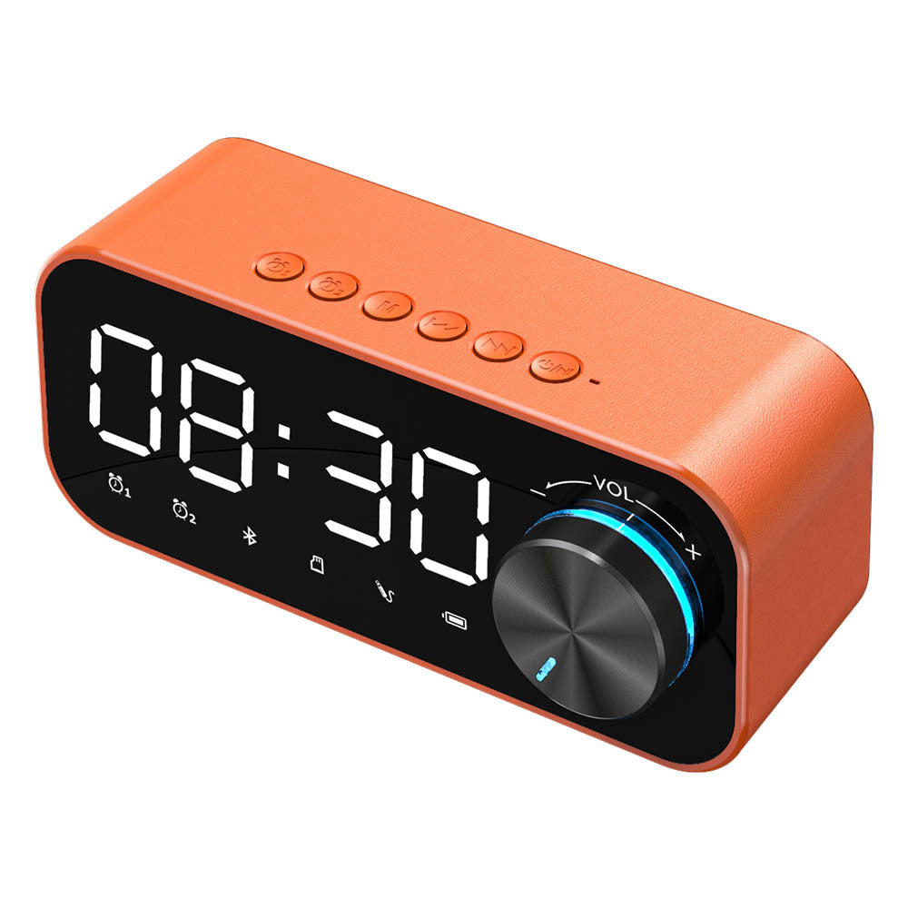 Bluetooth Alarm Clock Speaker Digital Display Alarm Clock LED Wireless Subwoofer Music Player Table Clock Home Decor - Minihomy