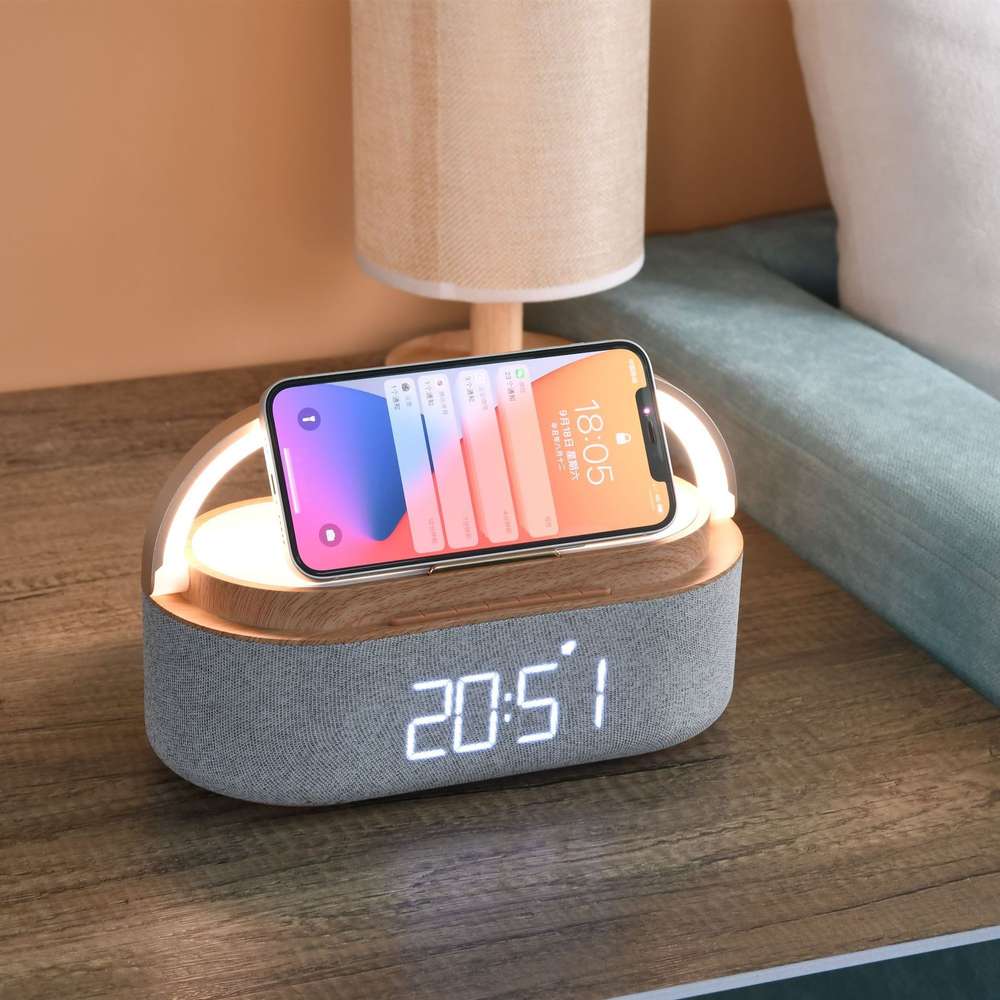 Multi-function 15W Fast Charging Wireless Charger Clock - Minihomy