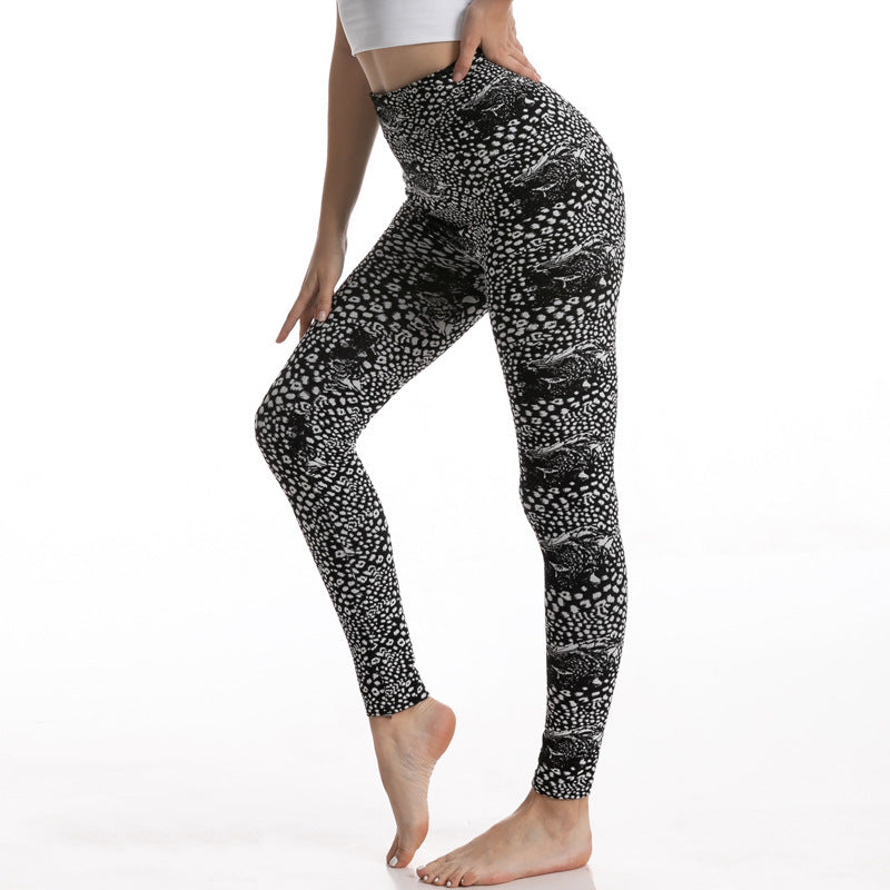 Gym High Waist Leopard Print Leggings