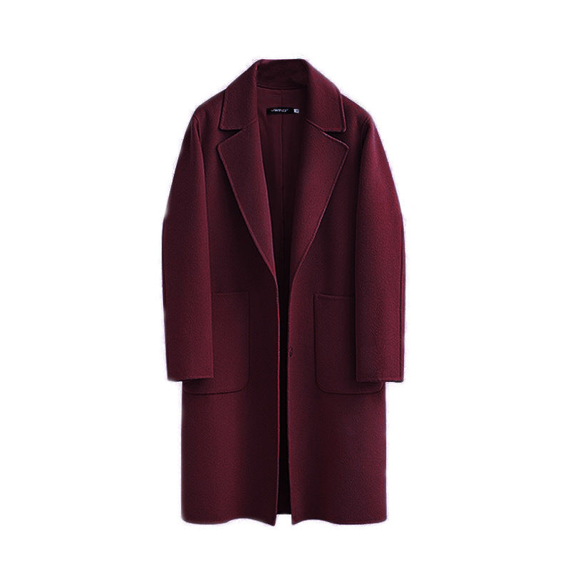 Women's Woolen Overcoat With Heavy Wool Coat