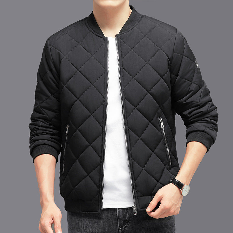 Men's Winter Baseball Jacket - Thick Cotton Coat, Warm & Casual