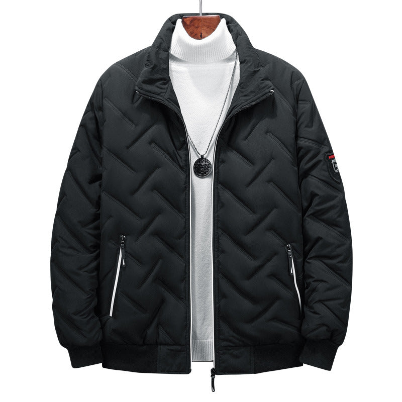 Compressed Cotton Stand Collar Men's Cotton-padded Winter Coat - Minihomy