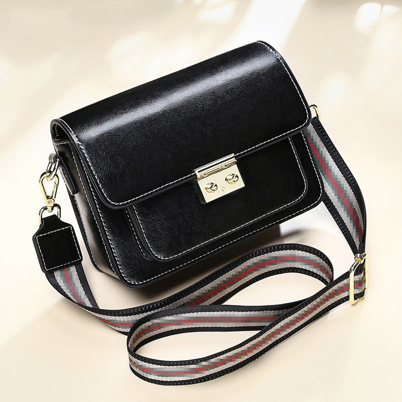 Genuine Leather Fashion One-shoulder Messenger Handbag - Minihomy