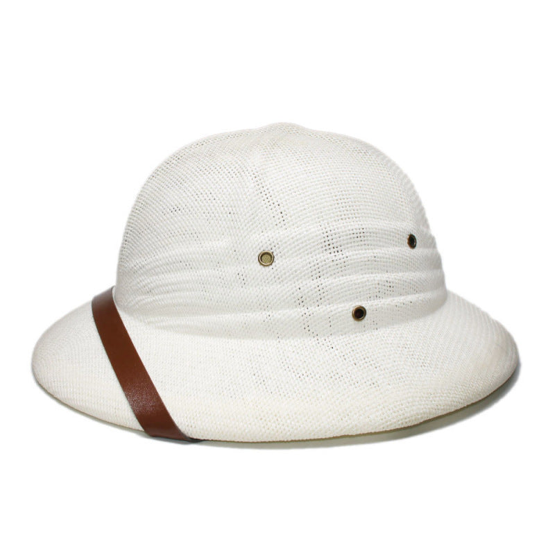 British Explorer Straw Pith Helmet Sun Hat - Toquilla