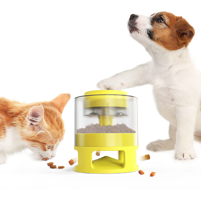 Dog Food Feeder Pet Accessories Cat Feeder Catapult Educational Dog Toys Pet Supplies Food Dispenser Just One Snap Comes Food