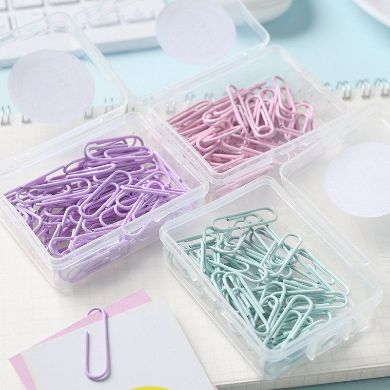 Macaron Color Paper Clip Creative Office Products - Minihomy