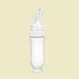 Silicone Squeeze Rice Paste Feeding Bottle for Baby - Spoon & Bottle Training