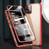 Double-Sided Glass Phone Case with Metal Frame - Snap-On Design