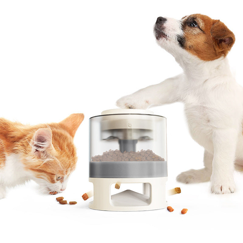 Dog Food Feeder Pet Accessories Cat Feeder Catapult Educational Dog Toys Pet Supplies Food Dispenser Just One Snap Comes Food - Minihomy