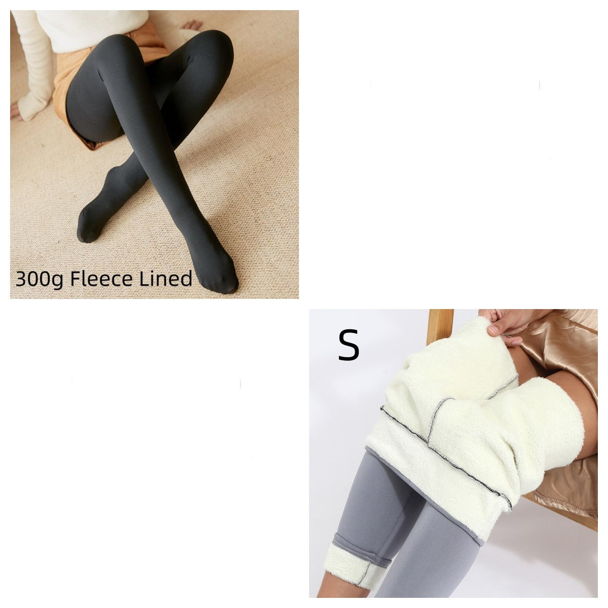 Fleece-lined Thickened Sheer Tights Leggings Transparent One-piece Superb Pantynose - Minihomy