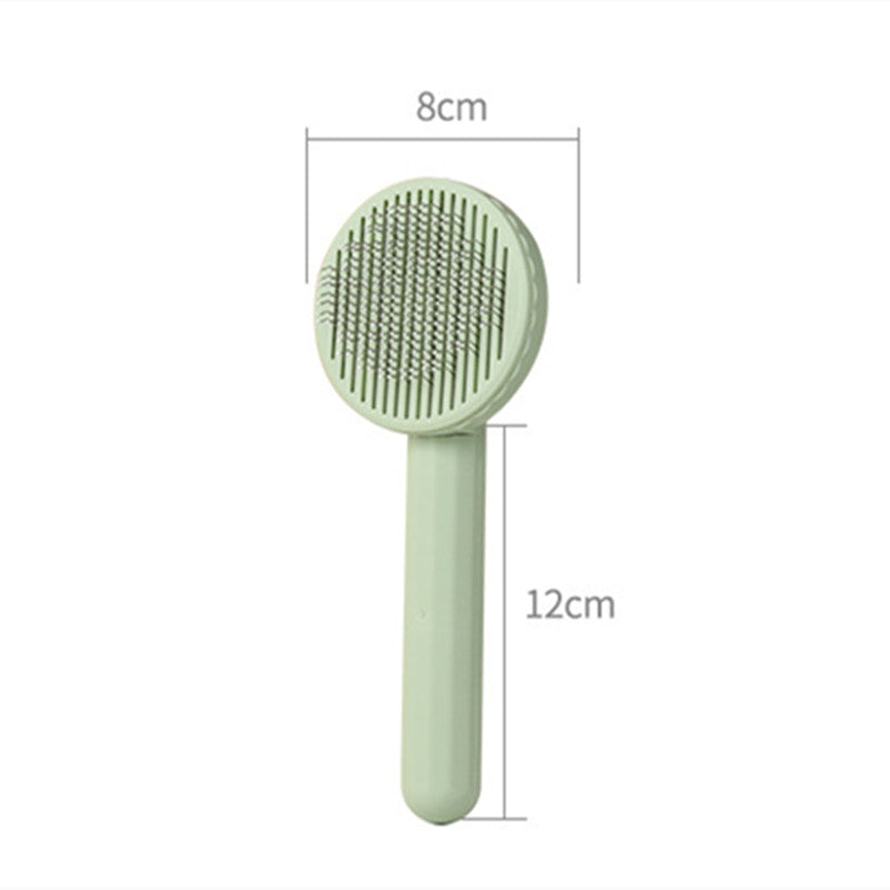 Pet Cat Dog Button Self-cleaning Comb - Minihomy