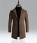 Men's Snowflake Trench Coat Mid-length Woolen Coat - Minihomy