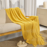 Pure Color Air Conditioning Cover Blanket Sofa Blanket