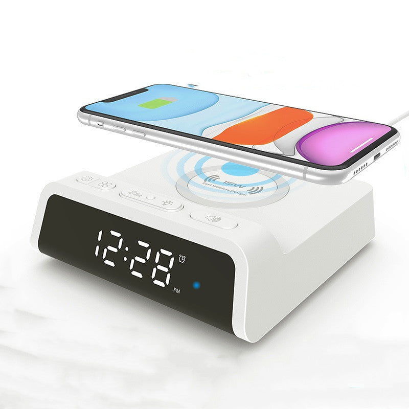 Multifunctional 15W Wireless Charger Clock Alarm Clock Factory Private Model - Minihomy