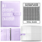 Couple Challenge Save Money Deposit And Savings Journal Book Loose-leaf Binder