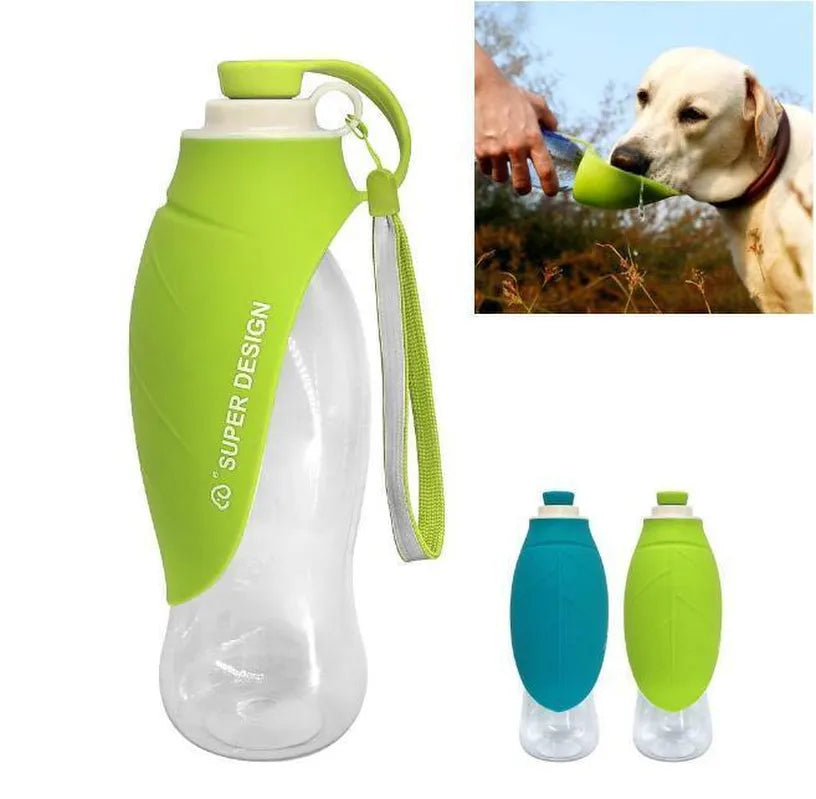 Portable Dog Water Bottle with Drinking Cup - Leakproof, Travel-Friendly Hydration for Pets