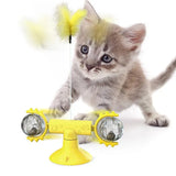 Cat Rotating Windmill Toy - Scratching, Teeth Cleaning, & Fun! - Minihomy