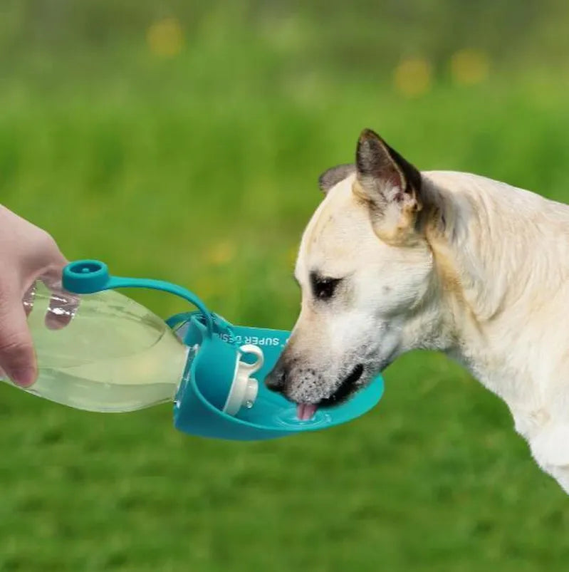 Portable Dog Water Bottle with Drinking Cup - Leakproof, Travel-Friendly Hydration for Pets