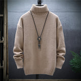 Middle School Students Plus Velvet Thickened Base Sweater