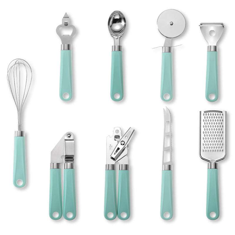 Creative Plastic Handle Stainless Steel Kitchen Utensils - Minihomy