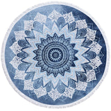 Round Printed Bath Towel Beach Towel Yoga Mat - Minihomy