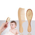 Baby Wool Brush Set Bathing Soft Hair Brush - Minihomy