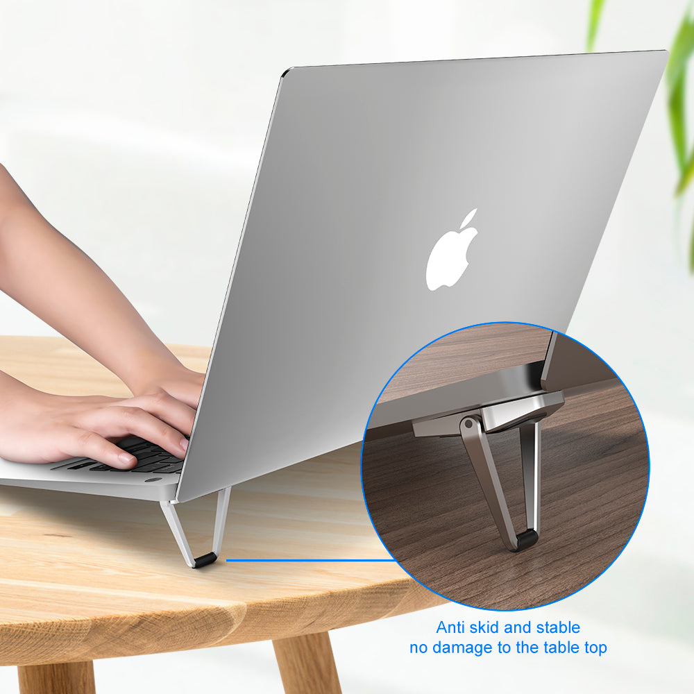 Lightweight Laptop Cooling Stand Metal Vertical Laptop Stand Foldable Tablet Stand Bracket - Minihomy