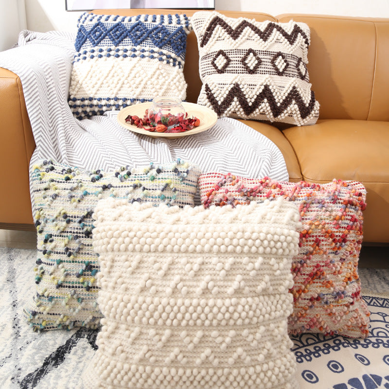 Ethnic Moroccan Style Hand-woven Wool Pillow - Minihomy