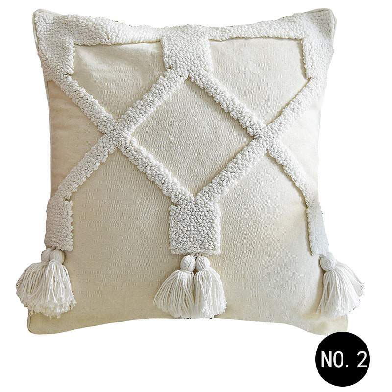 Nordic Throw Pillow Moroccan Tufted Simple Pillowcase - Minihomy