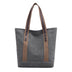 Women's canvas tote shoulder bag