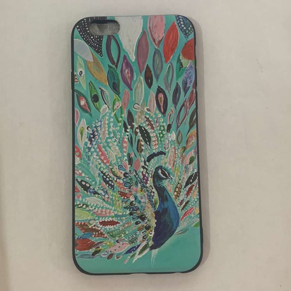 Compatible with Apple Embossed Cartoon Peacock Mobile Shell Soft Cover - Minihomy